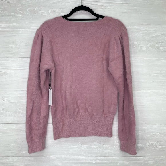 ASTR The Label Fuzzy Crop Sweater Lilac Size L - Picture 16 of 16